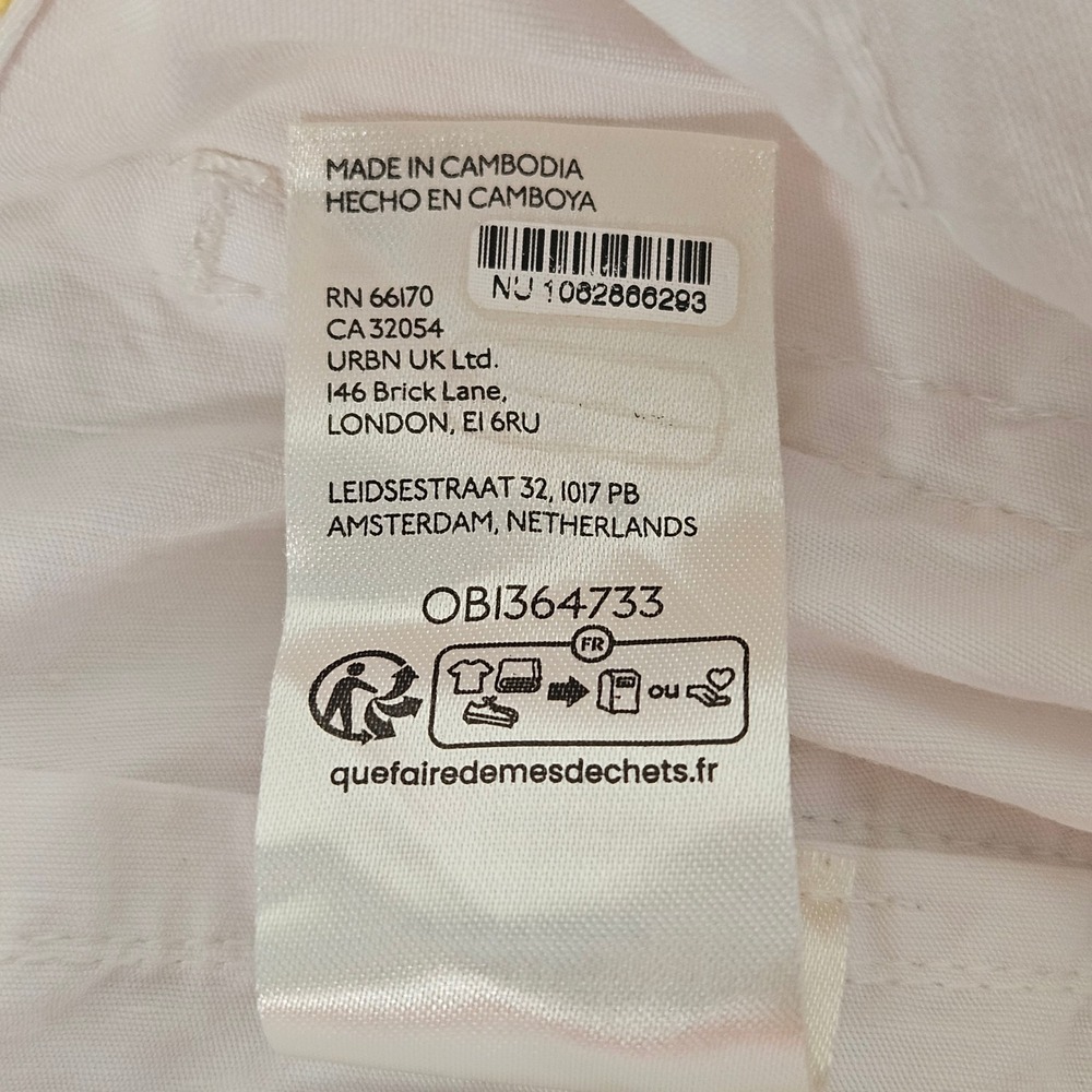 Maeve White Wide-Leg Linen Blend Pants - Picture 15 of 16